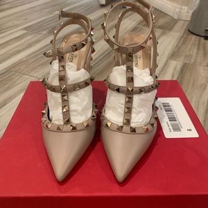 Valentino Rockstud Nude Heels